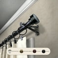 thumbnail image 3 of InStyleDesign  Bowler Adjustable Curtain Rod Satin Nickel 18 to 28 inches Silver Finish, 3 of 5