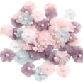 thumbnail image 4 of Grandest Birch 90Pcs Faux Pearl Flower DIY Wedding Dress Bridal Clothes Hair Accessories Decoration Artificial Flower Fabric Applique Patchwork Craft Supplies ,Pink, 4 of 7