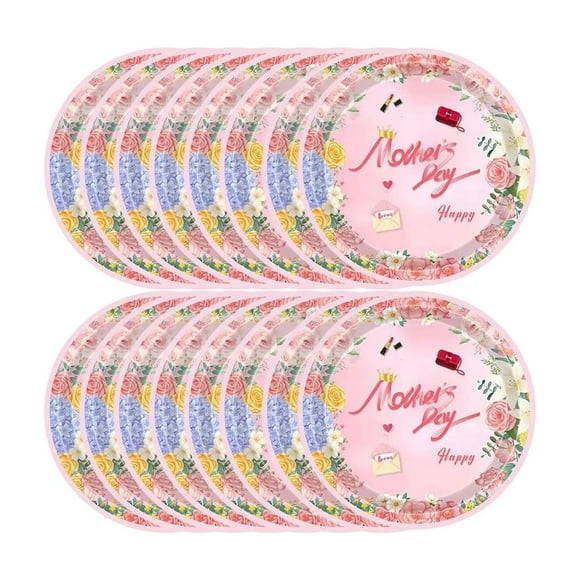 Tranfacy Home and Kitchen,Water Bottle,Gift for Mom Themed Party Cutlery Set Disposable Paper Plates Paper Cups Tablecloths Streamers