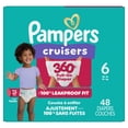 thumbnail image 2 of Pampers Diapers - Cruisers 360° - Size 6, up to 100% Leakproof Fit, Designed for Active Babies, Pull On Diaper, EZ Off Tabs Designed for Easy Changes, 2 of 22