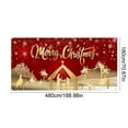 thumbnail image 4 of Cheapark Christmas Garage Banner/Flag - Durable Weather-Resistant Fabric, Festive Scene Print, Double-Sided Design for Door, Patio & Party Backdrops, Christmas Holiday Decor, 4 of 6