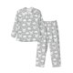 thumbnail image 1 of Fotbe Rabbit And Cloud Pijama de Hombre con Estampado de Manga Larga, Conjunto de 2 Piezas, Ropa de Dormir Suave y Cómoda con Bolsillos-Medium, 1 of 7