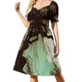 thumbnail image 1 of Recuerde el vestido de manga corta, elegante vestido de invitada de boda, vestido de verano suelto, vestidos elegantes de hadas para mujeres, 1 of 8