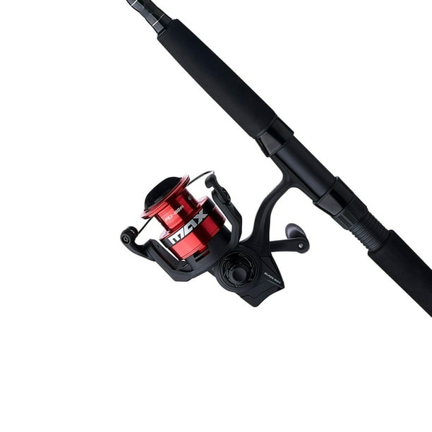 Abu Garcia Black Max Spinning Combo, 7' Light Fishing Rod, 2500