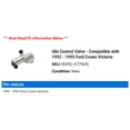 thumbnail image 2 of Idle Control Valve - Compatible with 1992 - 1995 Ford Crown Victoria 1993 1994, 2 of 2
