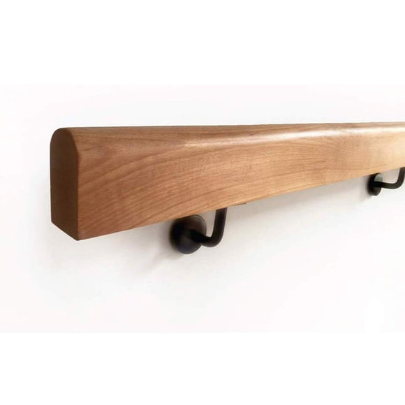CMMC Non-Slip Wood Handrails for Indoor Stairs, Professional Pine Handrails Complete Kit, Barrier-Free Staircase Grab Bar for Elderly, Wall Mounted Home Garden Corridor Lofts Decking Railings