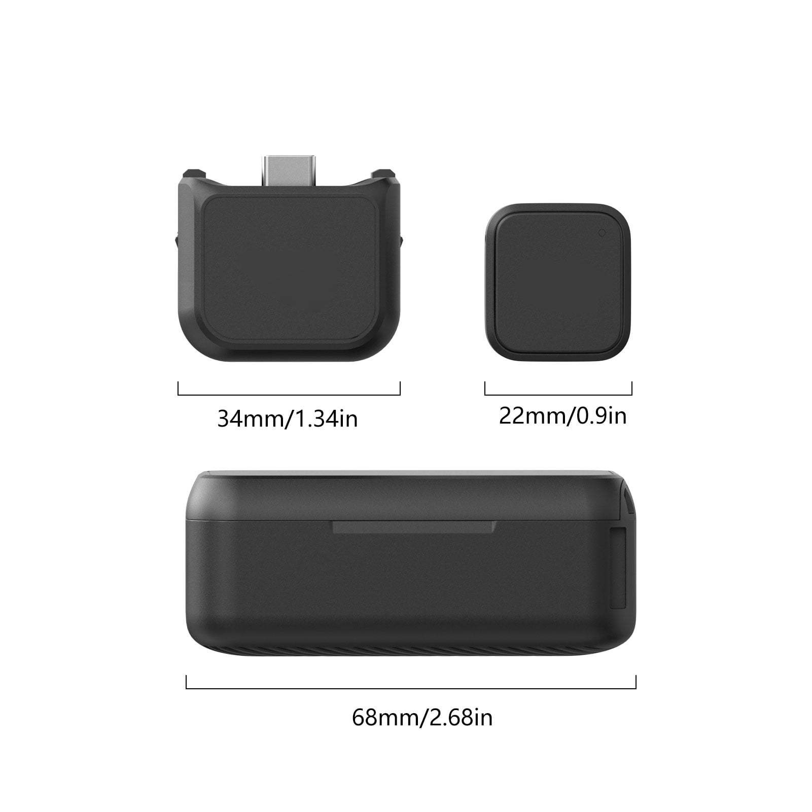 Camera Wireless Microphone Wireless Microphone Kit Noise Cancellation Wireless Lavalier Mic Fit for OSMO 3