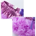 thumbnail image 4 of Cathalem Skirt for Kids Girls' Polka Dot Tutu Glitter Ballet Triple Layer Tulle Dance Skirt (Purple,0-1 Years), 4 of 5