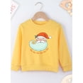thumbnail image 5 of Sudadera con capucha de manga larga y cuello redondo para niños y niñas, ropa navideña con dibujos animados de Papá Noel, color rojo, para festivales, hogar y Navidad, 5 of 5