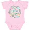 thumbnail image 3 of Inktastic My First Easter Pastel Colored Wreath Boys or Girls Baby Bodysuit, 3 of 5