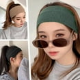 thumbnail image 2 of QHUDLV Solid Knitted headband Unisex Wide Side Sport Headband Elastic Sweatband U FAST, 2 of 5