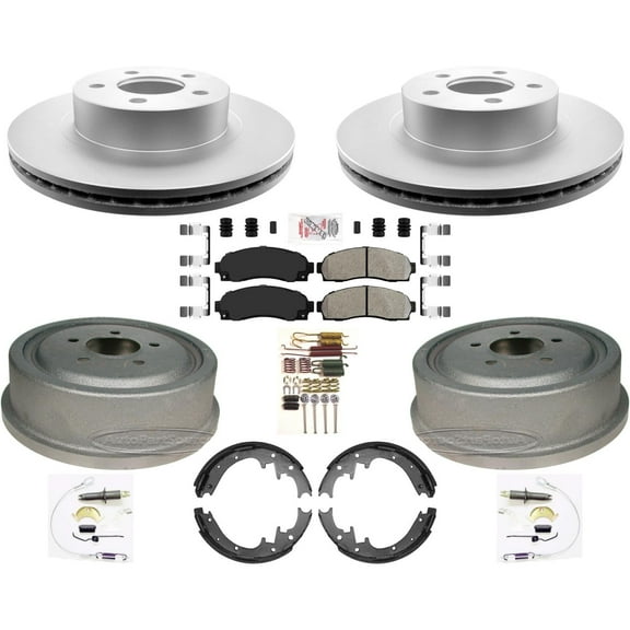 For Ford Ranger 2003-2009 4x4 4 Wheel Drive Rotors Drums Brake Pads Shoes