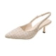 thumbnail image 1 of Sandalias de tacón alto puntiagudas para mujer, zapatos de media cabeza con espalda hueca, informales, versátiles, a la moda, Color Azul Marino, 1 of 4
