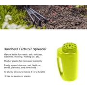 Minzimin 1Pcs Hand Held Spreader, Adjustable Hole Handheld Fertilizer Spreader Shaker for Seed, Salt, Ice , and Fertilizer
