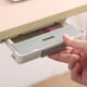 thumbnail image 5 of Wosthever Organizador de anteojos para debajo del escritorio, bandeja de almacenamiento de vajilla extraíble para ahorrar espacio, accesorios de cocina Almacenamiento y organización del hogar Gris Wosthever HA061070-03B, 5 of 6