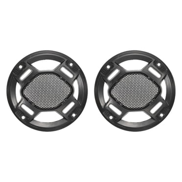 2 Pièces Couverture Haut-Parleur 2 Pouces Grille Métal Protection Subwoofer Voiture - Noir