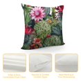 thumbnail image 4 of COMIO  Rectangle Pillowcase Watercolor Green Cactus Flowers Twigs Feathers Arrows,Standard Throw Cushion Cover for Bed Couch Sofa Office Decor, 4 of 5