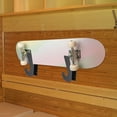 thumbnail image 7 of 2pcs Skateboard Wall Hangers for Deck Storage Hook Wall Organizer Snowboard Mount in Garage or Wall Mounted Skateboard Rack, 7 of 7