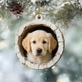 thumbnail image 6 of geerera 2D Acrylic Puppy Ornament, Tree Hole Animals Christmas Decor, Hanging Holiday Pendant, for Christmas Tree Holiday Party Gifts Decoration, 6 of 9