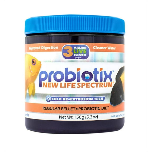 New Life Spectrum Probiotix Enhanced Digestion Fish Food Pellets, Regular (1-1.15mm)