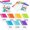 Elegant Colors, variant on XLYFVLGF 35 Pcs Pill Pouch Bags with Zipper Pill Pouch Set Travel Reusable Translucent Medicine Organizer Self Sealing Plastic Bag with Slide Lock for Storage(Classic Colors,3 x 3 Inch,Blank Style)