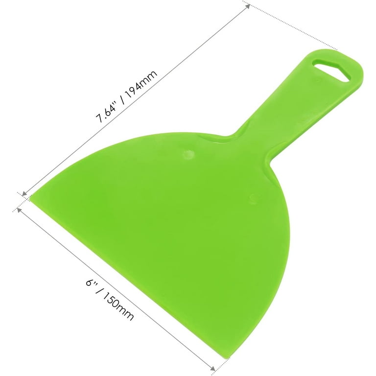 Plastic Putty Knife 3 PCS 6 Inch Scraper Tool Flexible Spackle Knives for Drywall Decals Wall Paper Patching Painting Taping Scraping Coating