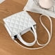 thumbnail image 4 of Bolsa de mano de moda para mujer, de mano pequeños con entramado rombal para niñas Ndcxsfigh Para Estrenar, 4 of 9