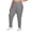 Grey, variant on Plus Size Women's Wide Leg Sweatpants Athletic Yoga Pants with Pockets