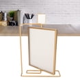thumbnail image 1 of Metal Rotating Photo Frame, 360 Degree Rotation Gold Exquisite Workmanship Rotating Floating Photo Frame  for Dining Card Rack, 1 of 7