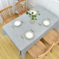 thumbnail image 6 of Wipeable Waterproof Tablecloth for Rectangle Table Heavy Duty Vinyl Tablecloths Outdoor PVC Table Cover for Picnic(A-Gray, 60'''' x 108''''), 6 of 6