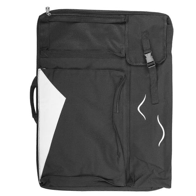 Art Drawing Bag Waterproof Backpack Sketch Board Storage Traveling MultiFunction Tote Bag(Black )