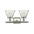 thumbnail image 6 of Innovations Lighting 916-2W Large Cone Large Cone 2 Light 16" Wide Vanity Light - Black, 6 of 7