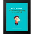 thumbnail image 2 of ArtsyQuotes 12x14 Black Modern Framed Museum Art Print Titled - World Health Organization Quote: Wear a Mask, 2 of 5