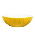 thumbnail image 3 of 16" Round Ceramic Vessel Bathroom Sink – Modern Textured Bowl Design in Yellow, 3 of 8
