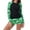 Green-11, variant on Women's Print Swimsuit Set Long Sleeve Sun Protection Two Piece Bathing Suit Casual Beach Surfing