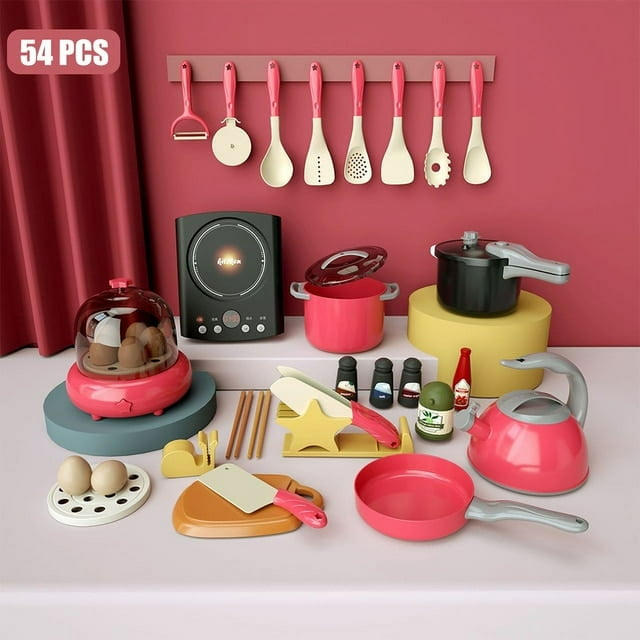 Children Play House Kitchen Girls Toys Kitchen Items Rice Cooker Cooking Miniature Food Simulation Utensils Kids Kitchen Toy Set