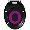 thumbnail image 2 of vidaXL Black Square Soft-Close Toilet Seat with Quick-Release Design, 2 of 33