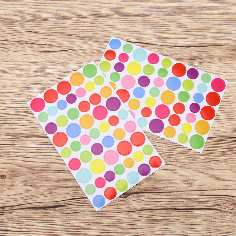 OfficeSmartLabels - Day of The Week Stickers Labels: 7 Days - 1 Round Dots  Color Coding - 7 Days of The Week Mark Stickers - Pressure Sensitive