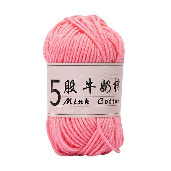 Milk Cotton Yarn for Crochet & Amigurumi - Soft Yarn for Sweaters, Hats, Socks & Blankets - 50