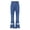 Type A, variant on Kids Girls Ruffle Flare Raw Hem Denim Pants High Waisted Bell Bottom Jeans Casual Trousers Type G 100/L