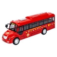 thumbnail image 4 of Milaget Bus Toy 1/12 Scale Educational Creative Bus Model for Party Birthday Parties Red, 4 of 8