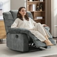 thumbnail image 6 of Bonzy Home Recliner Chair Breathable Fabric Reclining Chair Manual Sofa for Living Room, Gray, 6 of 9