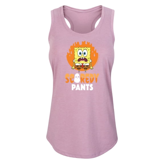 SpongeBob SquarePants - SpongeBob Scaredy Pants - Women's Racerback Tank Top