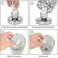 thumbnail image 3 of Desk Nightstand Lamp for Bedroom, Girls Room, Office Dorm in Clear Crystal Shade, 3 of 5