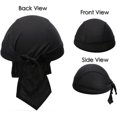 thumbnail image 4 of Gorro deportivo para hombre, pañuelo transpirable, gorro para hombre, diadema para hombre, de secado rápido, para ciclismo, motociclismo, baile de hip hop, negro, 4 of 5