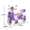 Purple+Polypropylene, variant on LHKJ 12V 2-Motor 2-Seater Electric Motorcycle with Bluetooth and USB