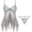 Gray, variant on Women's Lace Nightgown Set Deep V Backless Fashion Printed Suspender Adjustable Straps Sleepwear for Honeymoon Underwear Valentine