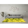 thumbnail image 3 of Ahgly Company Indoor Square Abstract Yellow Modern Area Rugs, 5' Square, 3 of 4