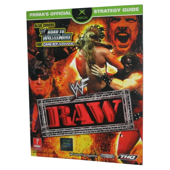 WWF Raw X-Box Prima Games Official Strategy Guide Book