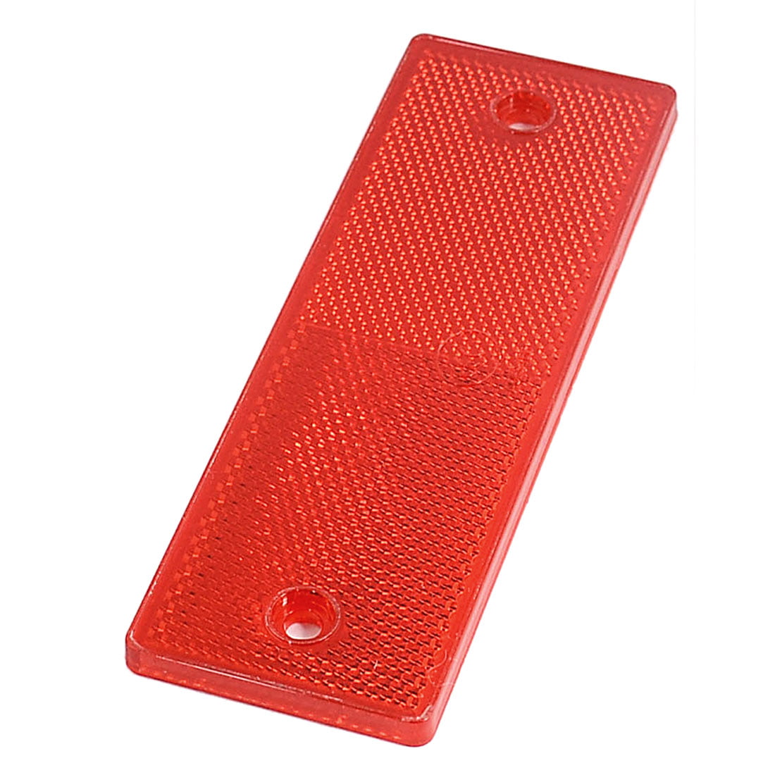 Red Motorcycle Rectangle Brake Reflector Light Caution Warning Plate Car Bicycle 